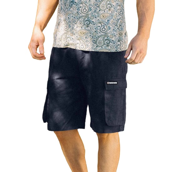 Lambretta Mens Utility SS25 Cargo Shorts (Navy) - Image 3