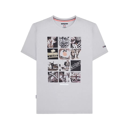 Lambretta Heren SS24 Foto Print T-Shirt (Grijs) - Image 1