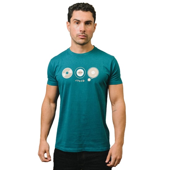 Lambretta Heren A Way Of Life Vinyl Platen T-shirt (Golfkust) - Image 3