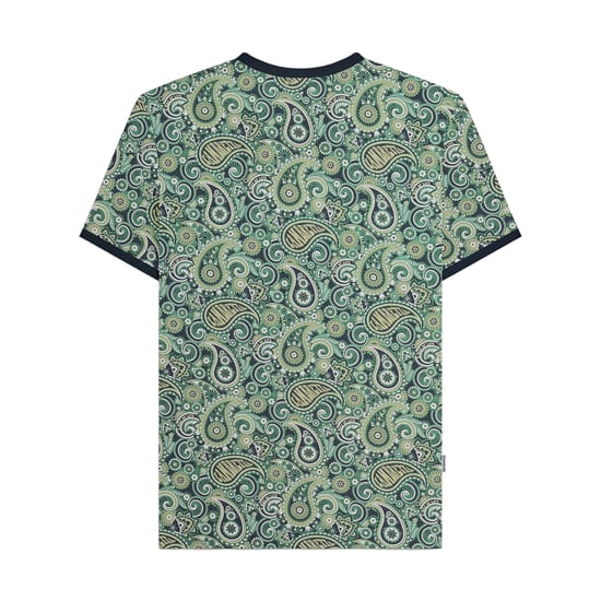 Lambretta Mens SS25 Paisley T-Shirt (Navy/Grey) - Image 2