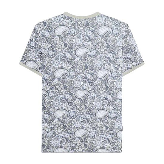 Lambretta Mens SS25 Paisley T-Shirt (Desert Sage) - Image 2