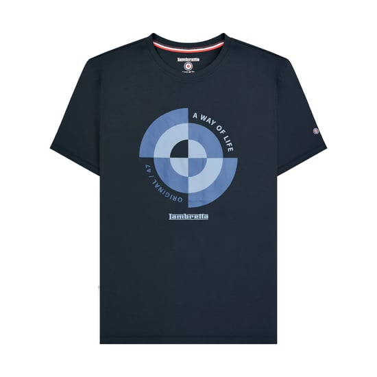 Lambretta Mens Target Quadrant Big & Tall T-Shirt (Navy) - Image 1