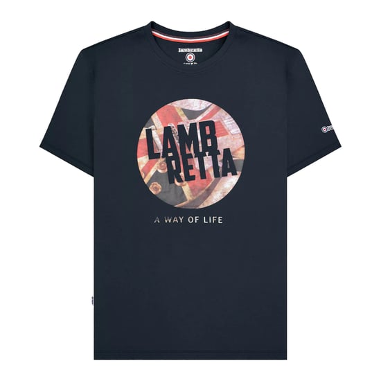 Lambretta T-shirt heren Union Jack (Marine) - Image 1