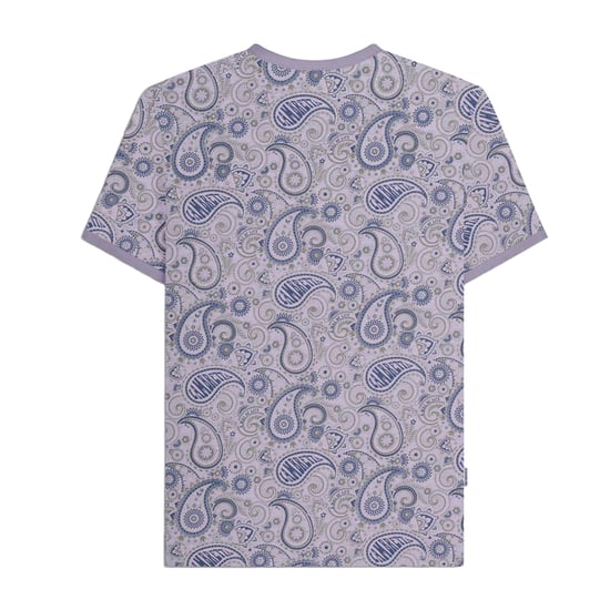 Lambretta Mens SS25 Paisley T-Shirt (Dusk/Grey) - Image 2