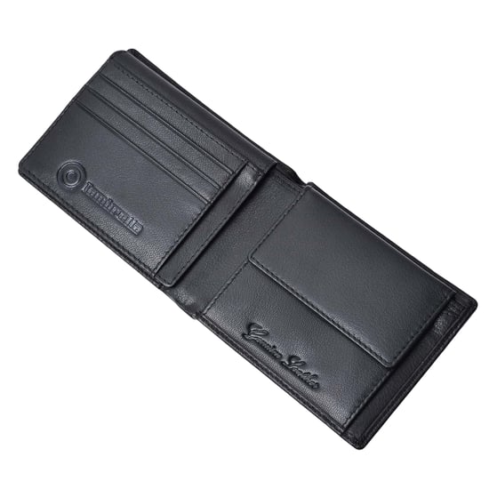 Lambretta Logo Leather Wallet (Black) - Image 3