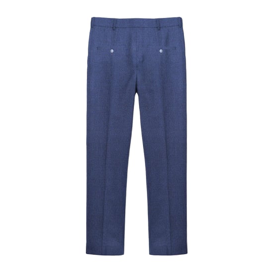 Lambretta Mens Spencer Checked Suit Trousers (Navy) - Image 2