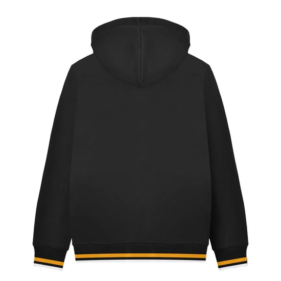 Lambretta Heren AW24 Full Zip Hoodie (Zwart/Goud) - Image 2