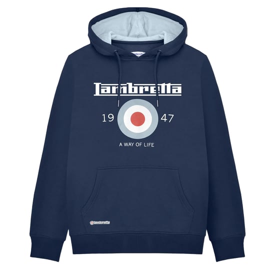 Lambretta Heren AW24 Target Hoodie (Marine) - Image 1