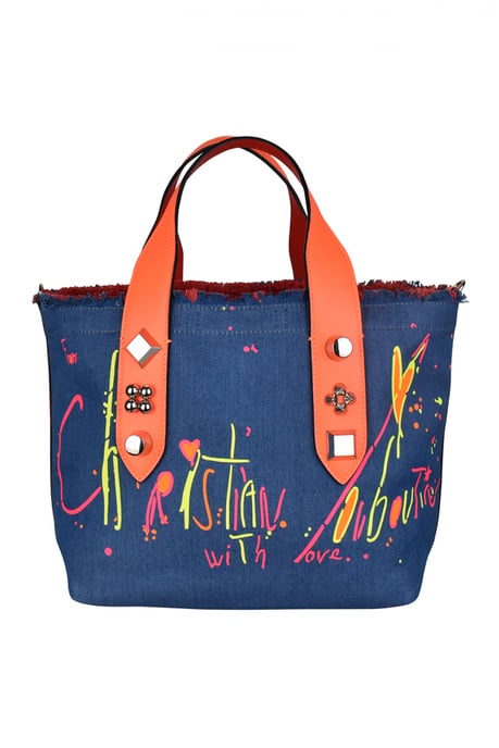 Christian Louboutin Frangibus small tote bag Blue - Image 1