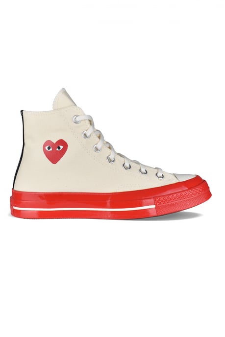 Comme des garçons Chuck Taylor hoge sneakers Nude - Image 1