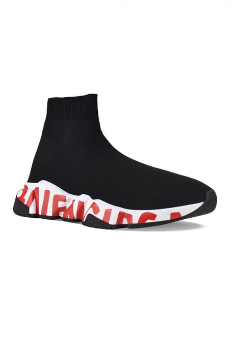 Balenciaga Sneakers Speed LT Graffiti Zwart - Image 2