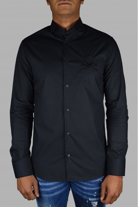 Philipp Plein Diamond Cut LS Skull-overhemd zwart - Image 2