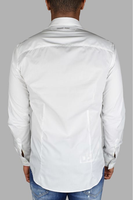 Philipp Plein Diamond Cut LS Skull Skjorta Vit - Image 4