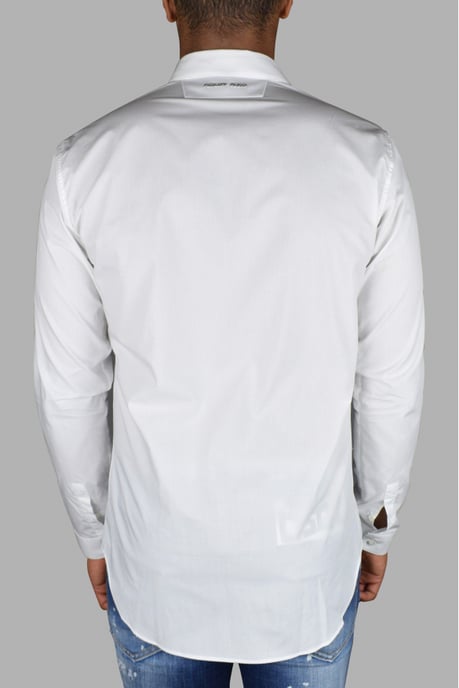 Philipp Plein Gold Cut LS Skull overhemd Wit - Image 4