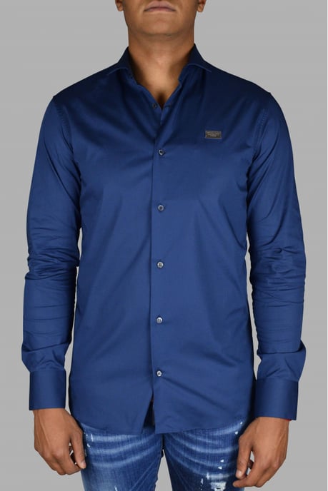 Philipp Plein Diamond Cut LS Iconisch overhemd Blauw - Image 2