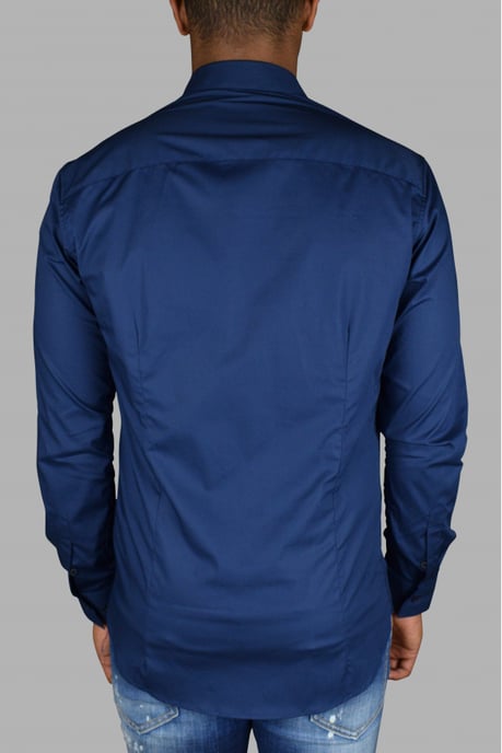 Philipp Plein Diamond Cut LS Iconisch overhemd Blauw - Image 4