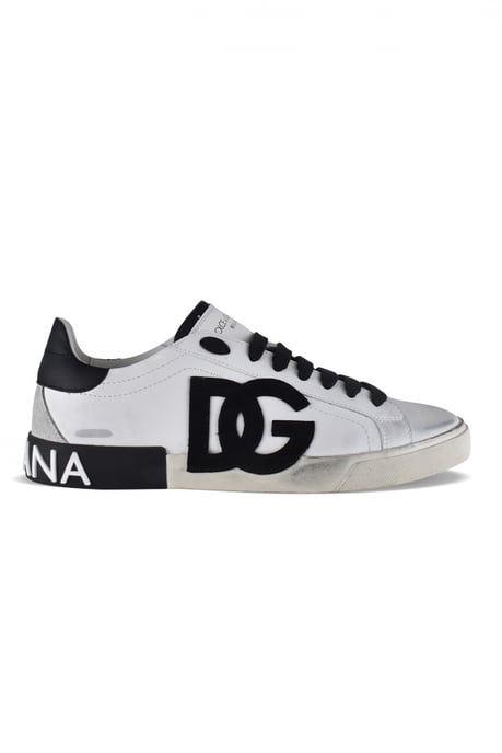 Dolce&Gabbana Portofino Vintage sneakers wit - Image 1
