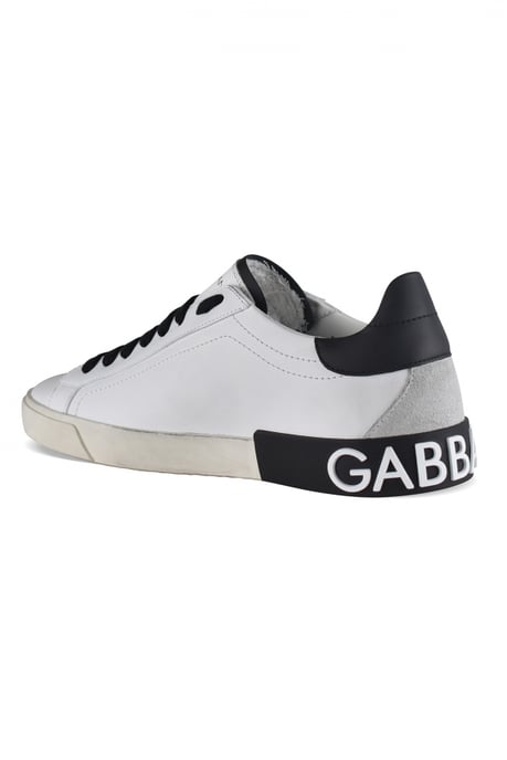 Dolce&Gabbana Portofino Vintage sneakers wit - Image 3