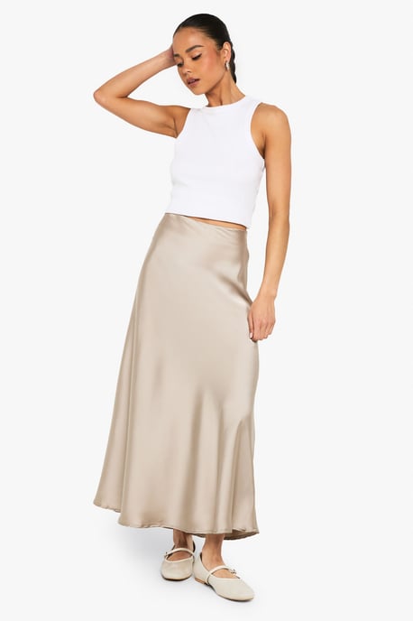Satin Midaxi Skirt - Image 1