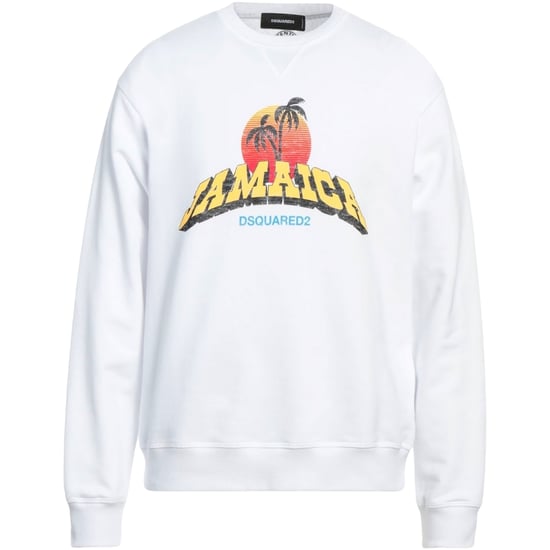 Dsquared2 Jamaica Design wit sweatshirt - Image 1
