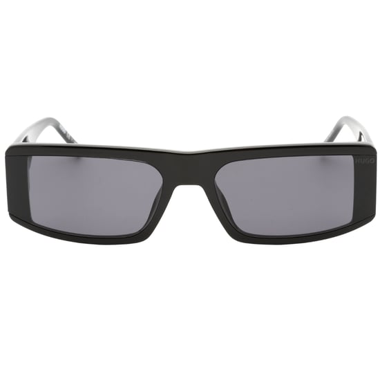 Hugo Boss grijze rechthoekige lens zwarte zonnebril - Image 1
