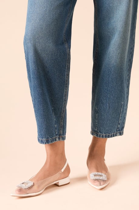 Bess Slingback With Brooch Detail Slingback Flats - Image 2