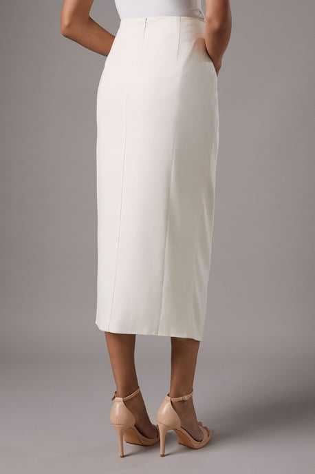 Knot Front Wrap Skirt - Image 3