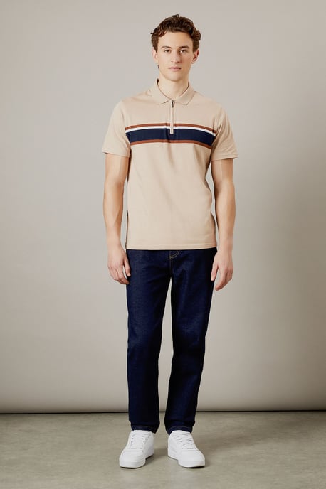 Rinse Wash Stretch Tapered Fit Jeans - Image 2