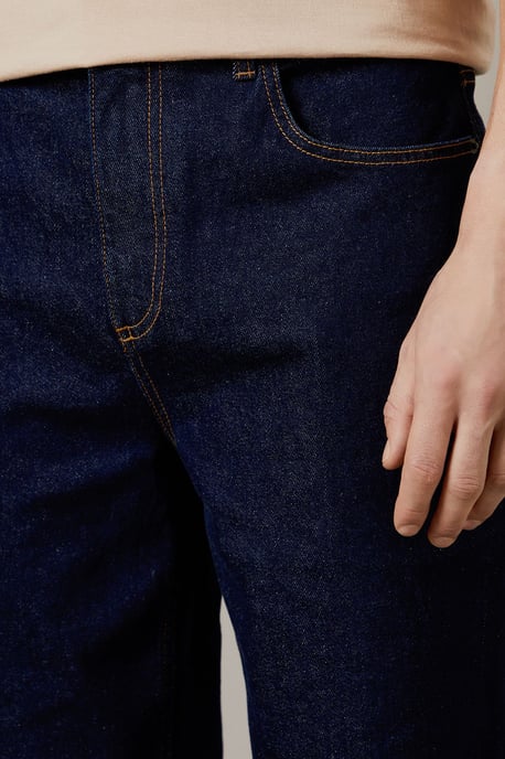 Rinse Wash Stretch Tapered Fit Jeans - Image 3