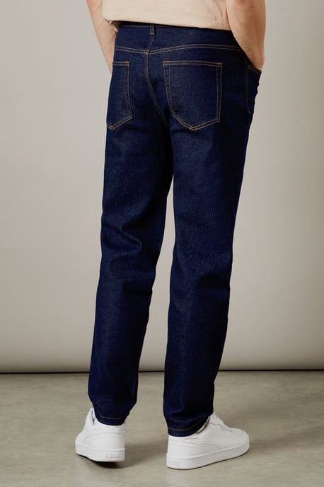Rinse Wash Stretch Tapered Fit Jeans - Image 4