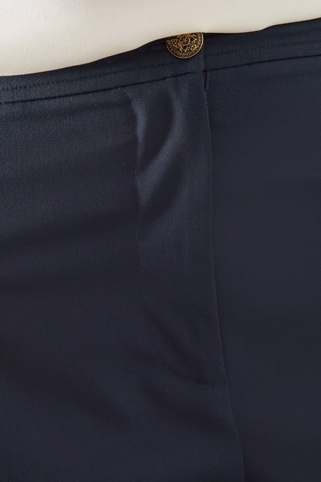 Wide Leg Pleat Detail Trouser - Image 5