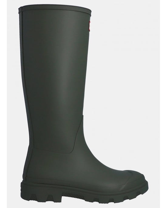 Hunter Downpour Tall Boot Rubberen Dames Donker Olijf Groene Wellington Laarzen - Image 2