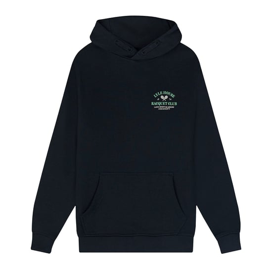 Lyle And Scott Juniors Racquet Club Graphic Hoodie voor jongens in marine - Image 1