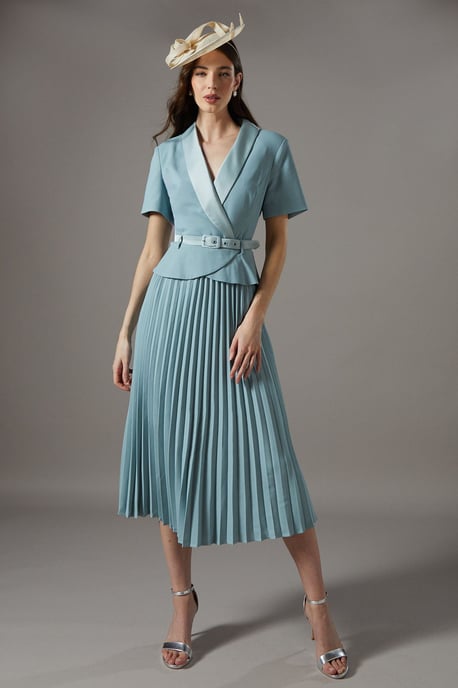 2 in 1 Dress With Pleated Skirt - Image 1