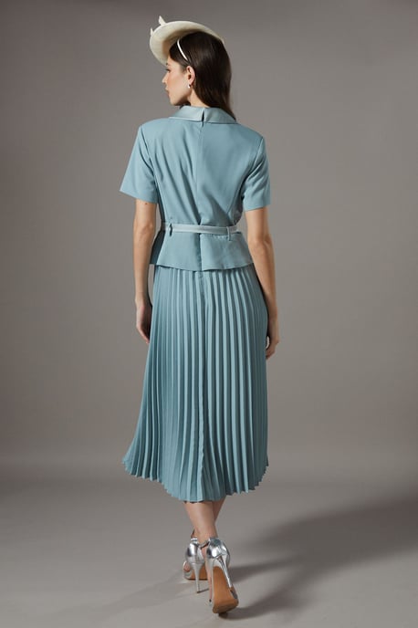 2 in 1 Dress With Pleated Skirt - Image 3