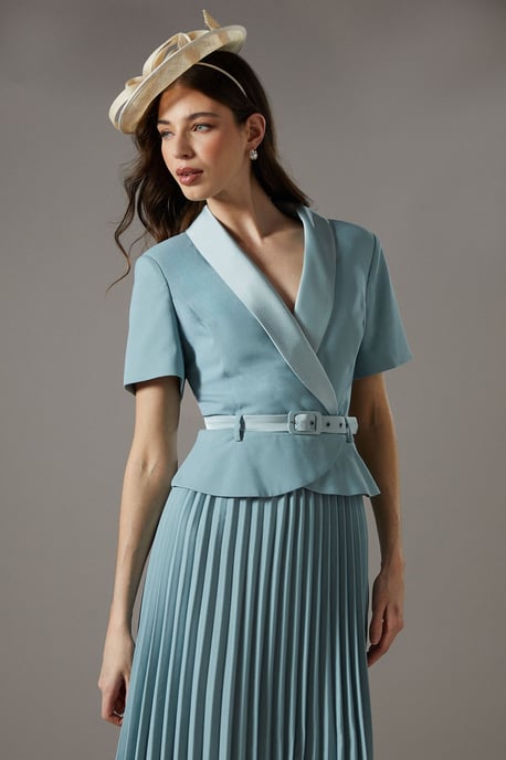 2 in 1 Dress With Pleated Skirt - Image 4