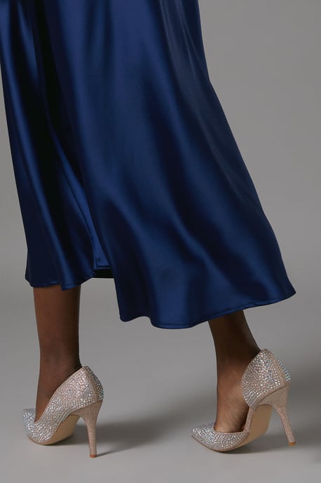 Soltha Diamante Stiletto Heeled Court Shoes - Image 2