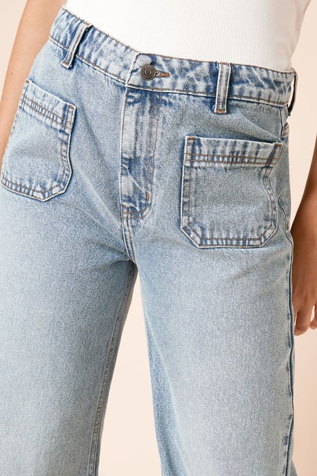 Straight Leg Jean With Patch Pockets - Image 4