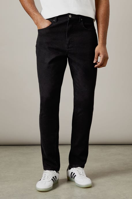 Black Stretch Slim Fit Jeans - Image 2