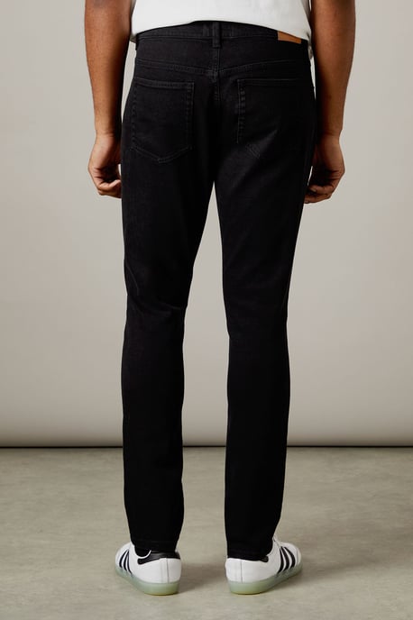 Black Stretch Slim Fit Jeans - Image 4
