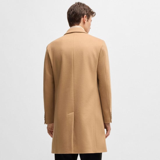Men's Boss H-Hyde Formal Coat in Beige - Image 2