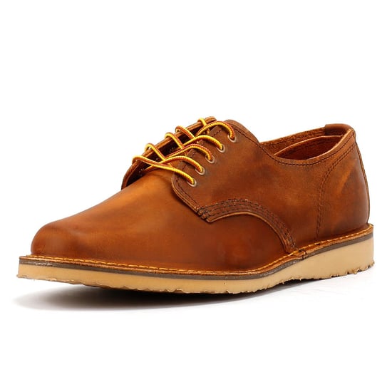 Red Wing Shoes Weekender Oxford Rough & Tough Leather Men's Copper Lace-Up Shoes - Image 3