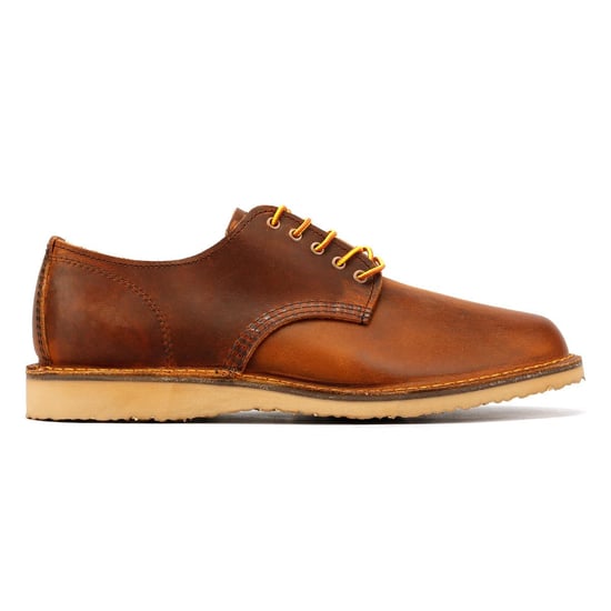 Red Wing Shoes Weekender Oxford Rough & Tough Leather Men's Copper Lace-Up Shoes - Image 5