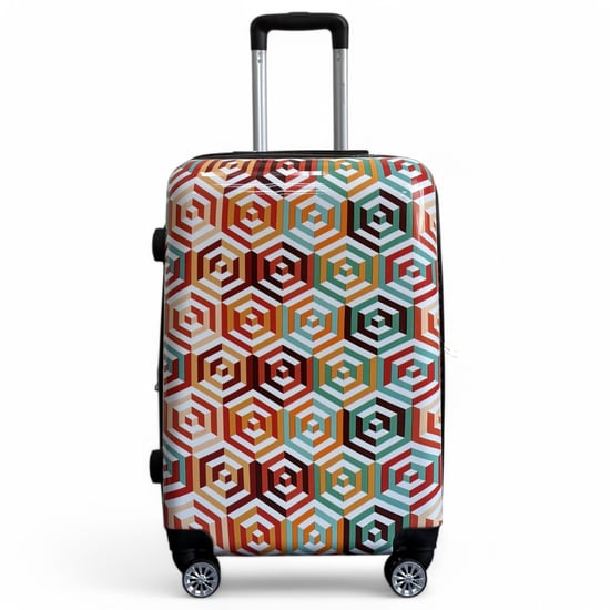 Expanderbart hårt skal Ombre Färgglad 8-hjuls resväska Print Bagage - Image 6