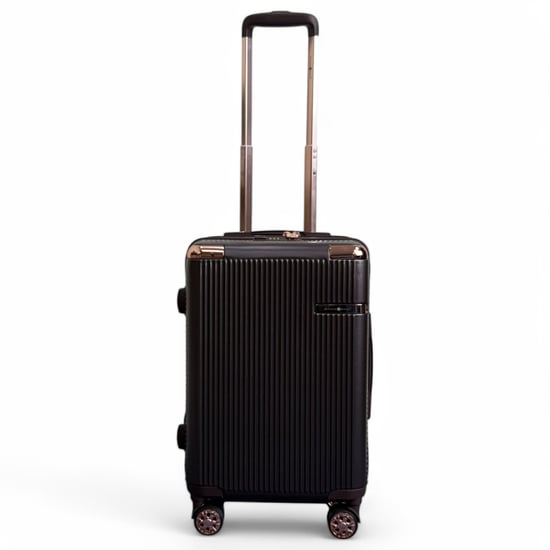 Expandable Marron Hard Shell 8 Wheels Luggage Travel Cabin Suitcase - Image 5