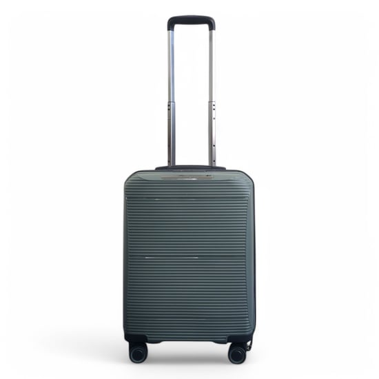 Expandable Olive Green Hard Shell PP 8 Wheel Luggage Travel Cabin Holiday Bags Suitcase Set - Image 5