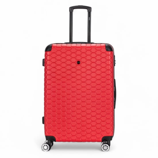 Uitbreidbare rode harde ABS 8-wiel bagage reiskoffer handbagage vakantie koffer - Image 6