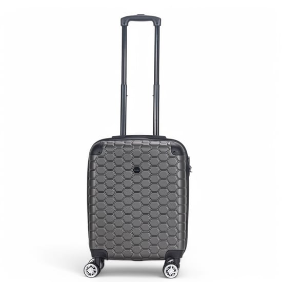 Uitbreidbare houtskoolzwarte harde ABS-koffer met 8 wielen, reiskoffer, handbagage en vakantiekoffer - Image 4