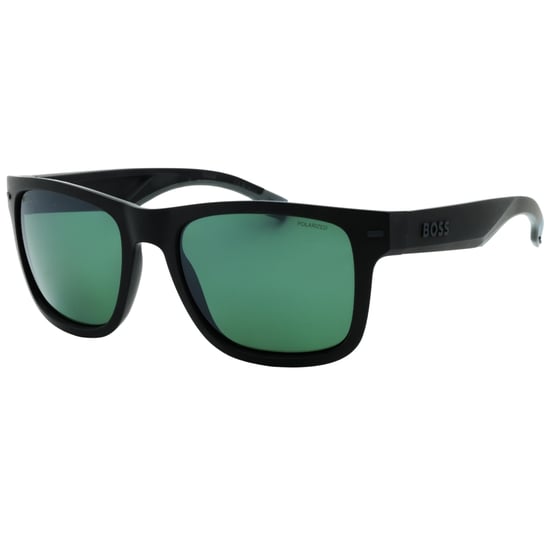 Hugo Boss Green Polarized HC OL Lens Matte Black Sunglasses - Image 2