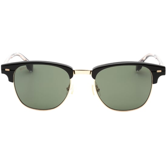 Hugo Boss groene lens zwarte detail gouden zonnebril - Image 1